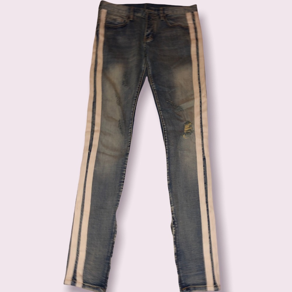 Mnml LA Denim white striped Sz30